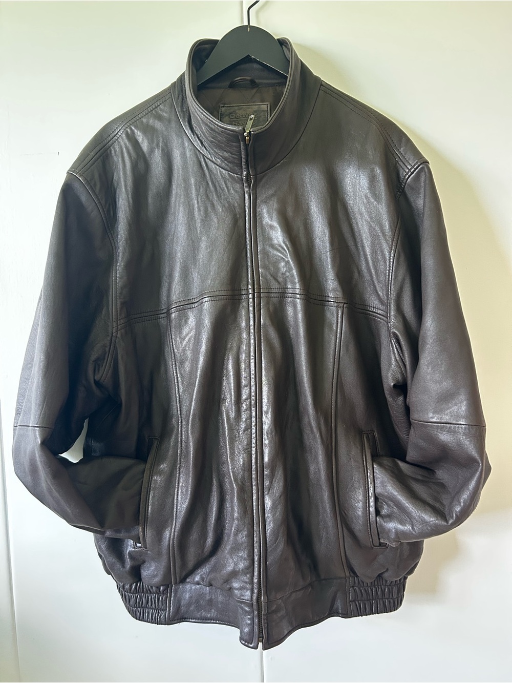 Oversized Dark Brown PERFECT Leather Bomber Jacket